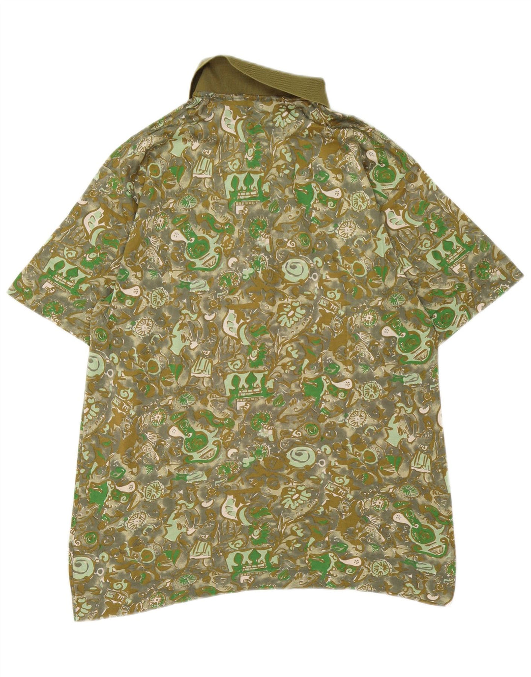 Polo da uomo NINO MARINI in cotone Paisley medio kaki