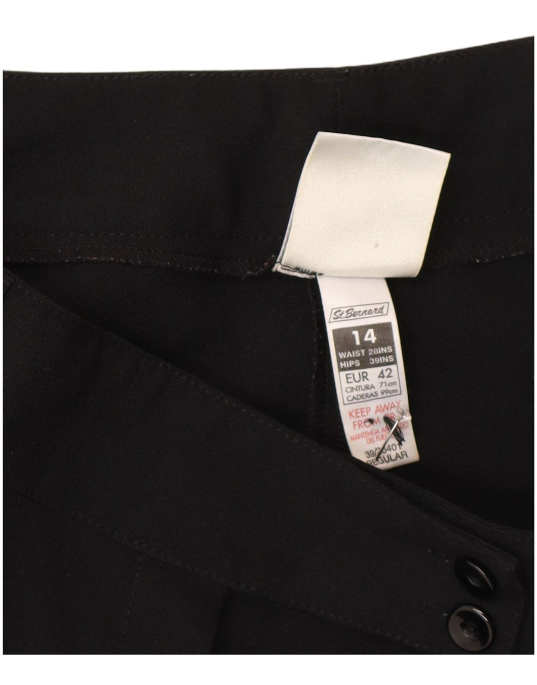 Pantaloni da abito bootcut da donna St. Bernard EU 40 Medio W30 L30 Nero