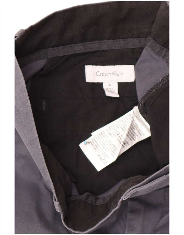 CALVIN KLEIN Pantaloncini chino da uomo W38 XL Cotone grigio
