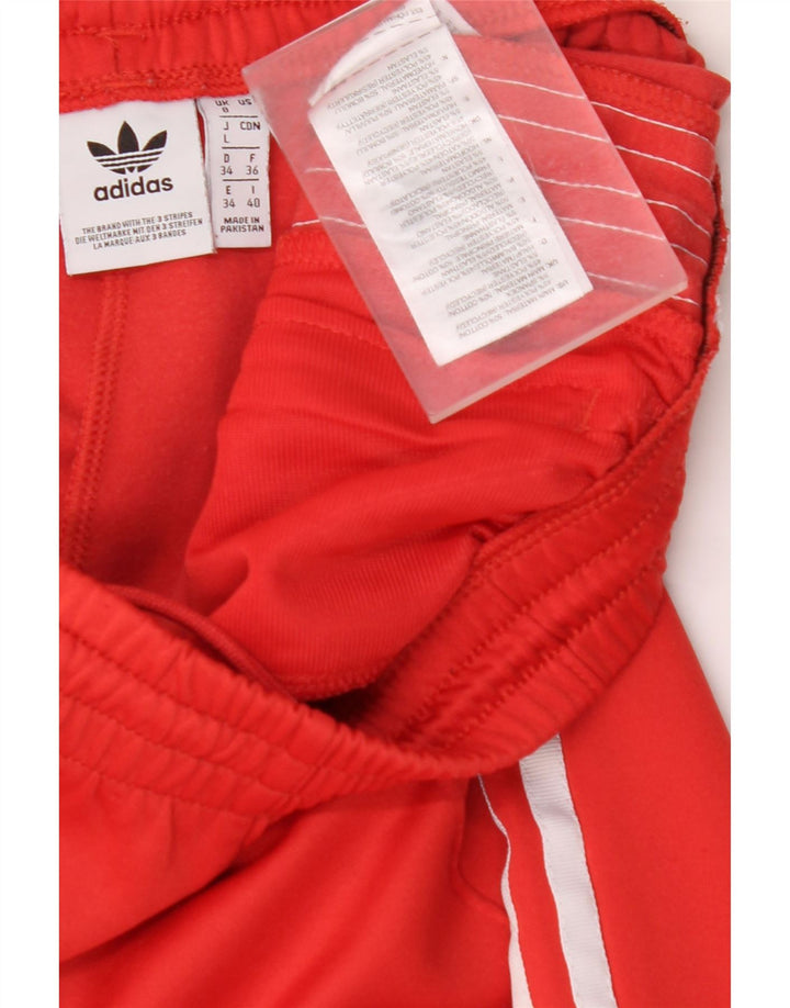 Pantaloni da tuta da donna ADIDAS UK 8 piccoli in cotone rosso