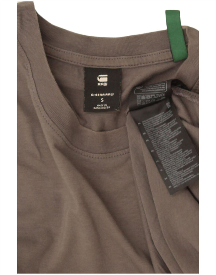 T-shirt da uomo G-Star Top piccola in cotone grigio