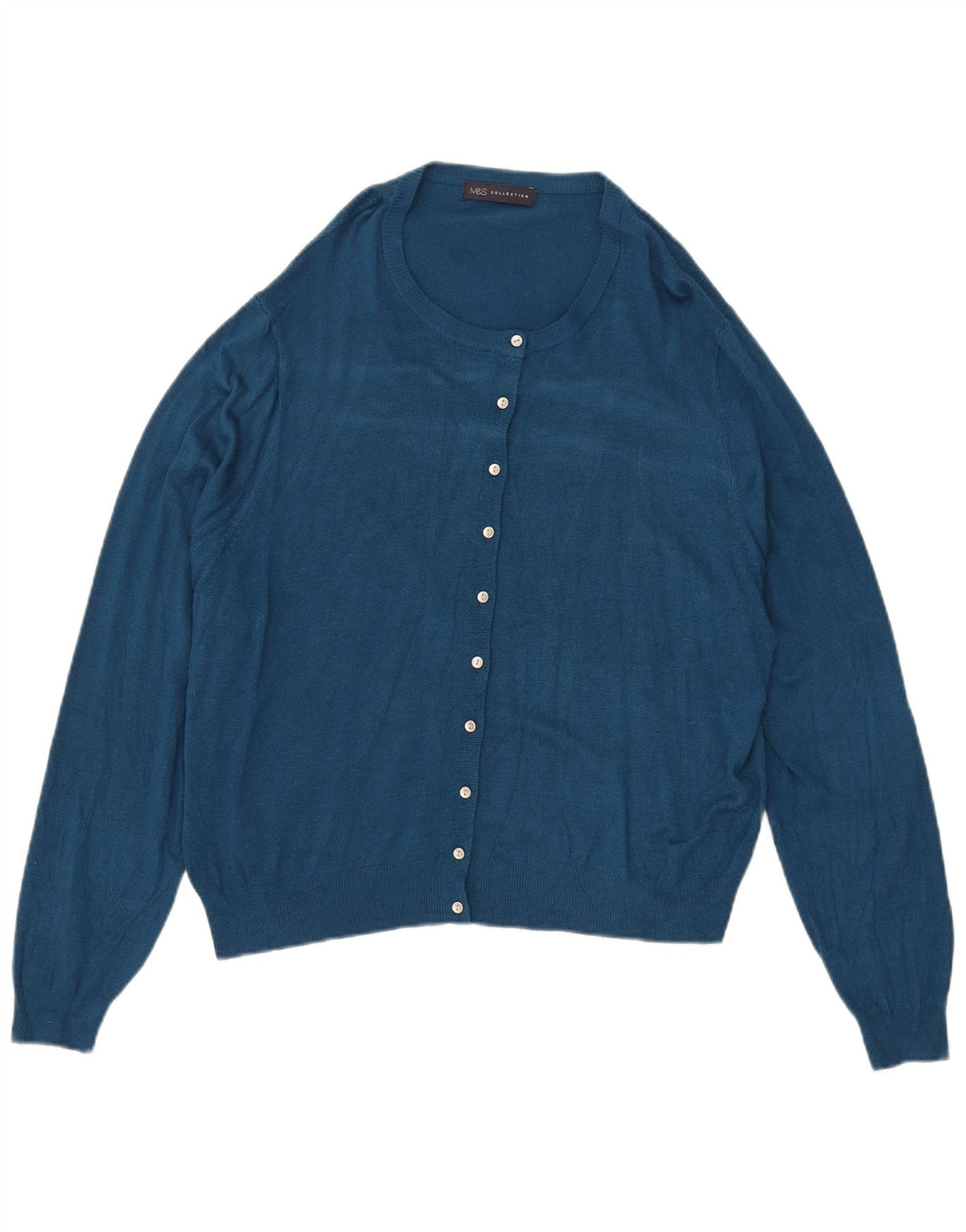 Maglione cardigan da donna Marks & Spencer UK 18 XL Blu