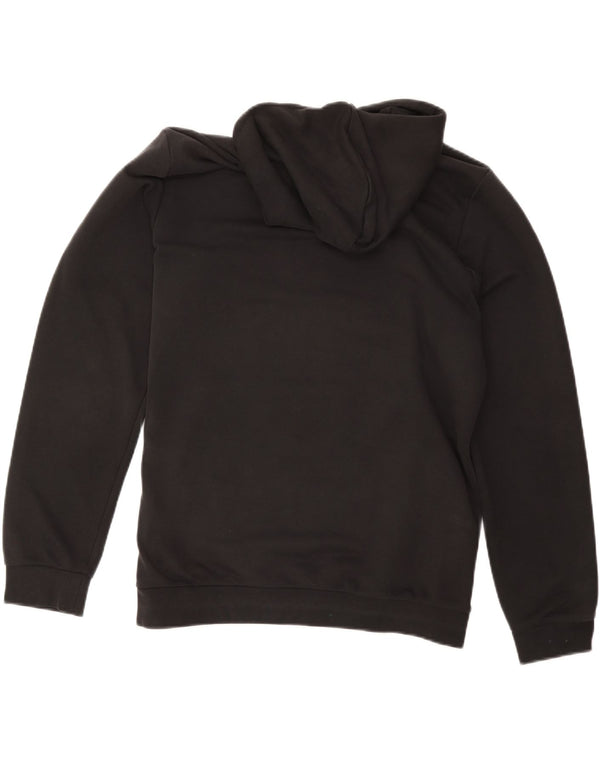 Felpa con cappuccio grafica da uomo Adidas UK 44/46 grande nera