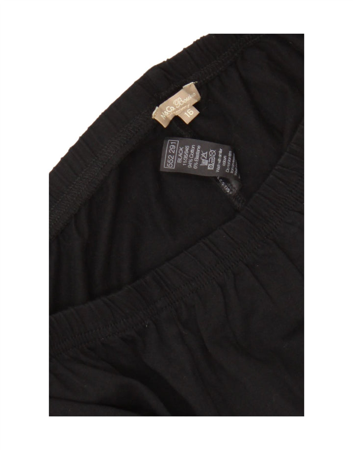 Leggings Capri da donna M&Co UK 16 grande cotone nero