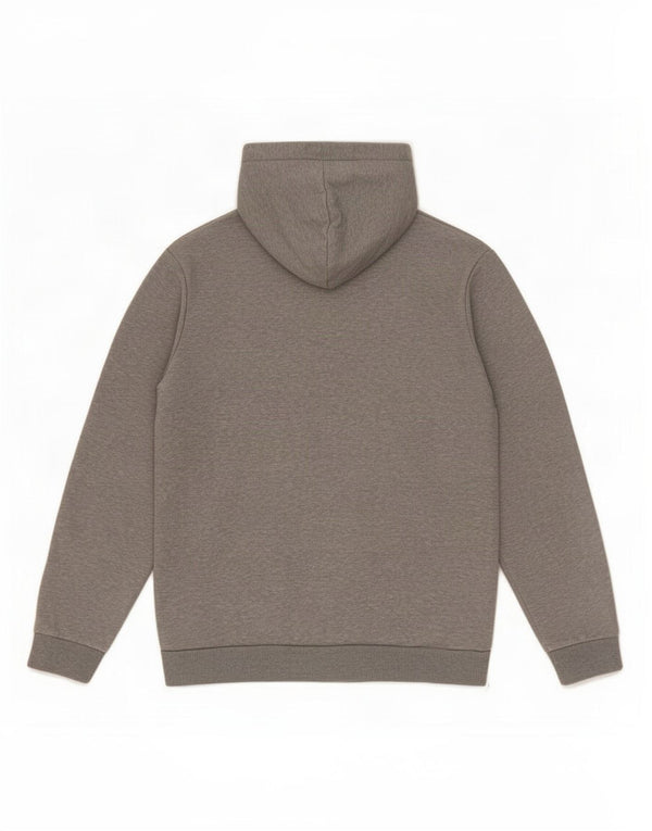 Felpa con cappuccio da uomo Puma in cotone chiazzato grigio medio