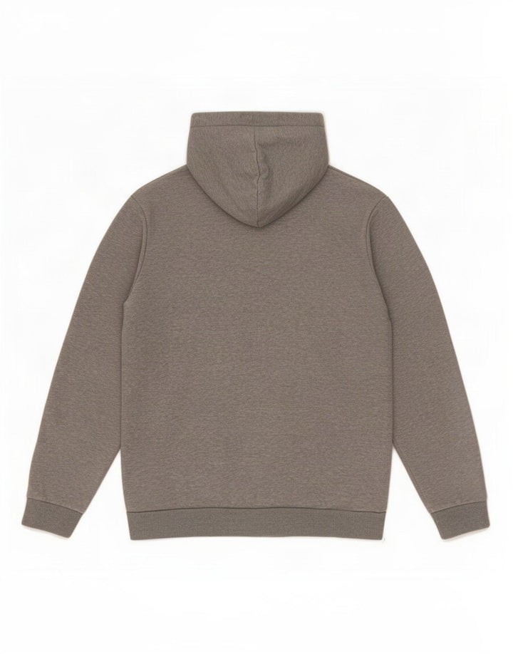Felpa con cappuccio da uomo Puma in cotone chiazzato grigio medio