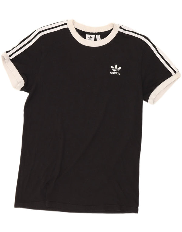 Maglietta Adidas da donna vestibilità ampia UK 8 piccola nera