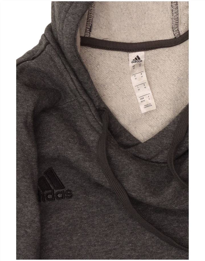 Maglione con cappuccio da uomo ADIDAS grigio medio