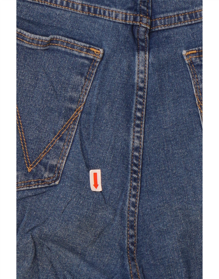 Pantaloncini di jeans a vita alta da donna Wrangler US 16 2XL W34 Blu