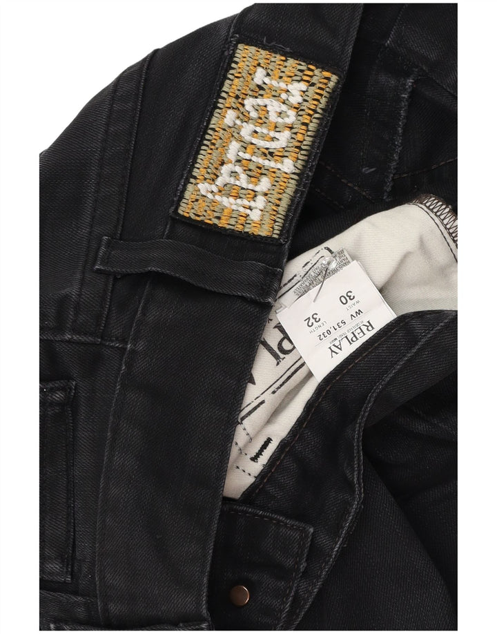 Jeans bootcut da donna Replay W30 L32 cotone nero