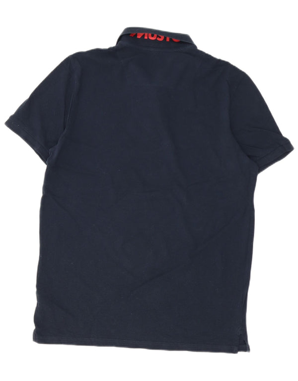 Polo grafica da uomo Musto EU 50 cotone medio blu navy
