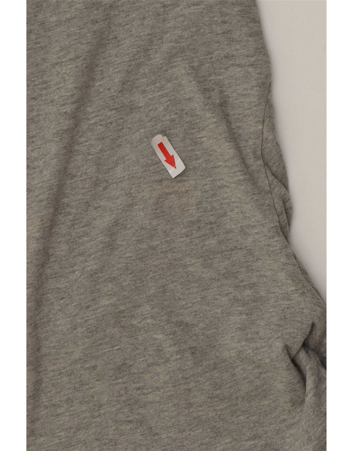 T-shirt da uomo Tommy Hilfiger Top grande in cotone grigio
