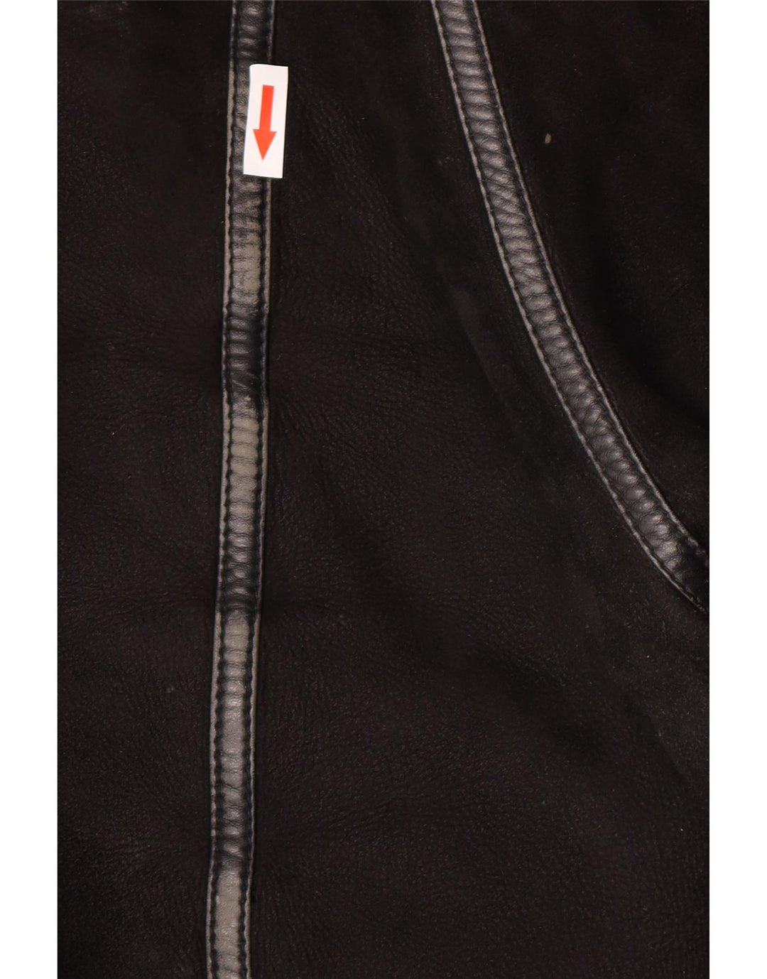 Giacca in shearling vintage da uomo IT 50 grande in shearling nero