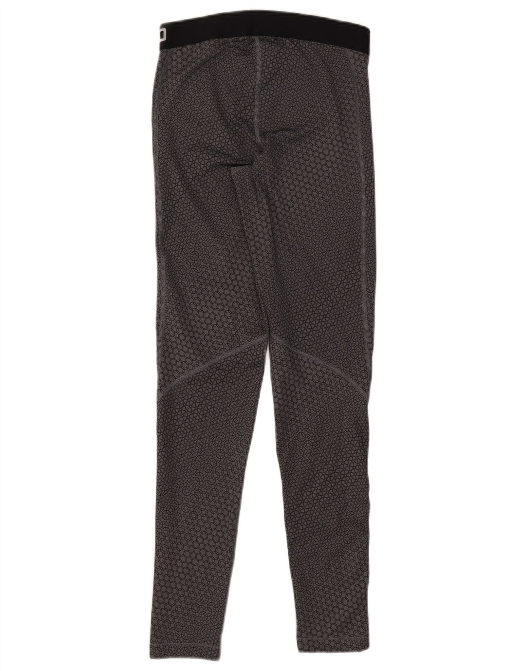 Leggings grafici Nike Dri Fit da donna UK 12 Poliestere geometrico grigio medio