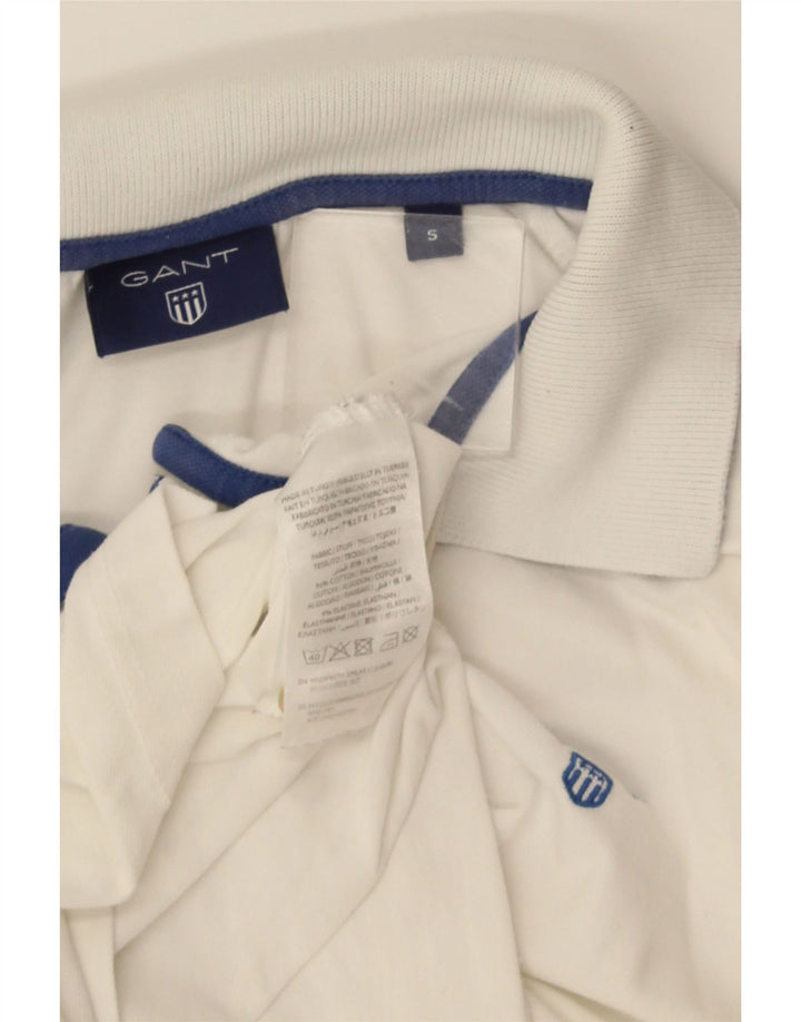 Polo da uomo Gant piccola in cotone bianco