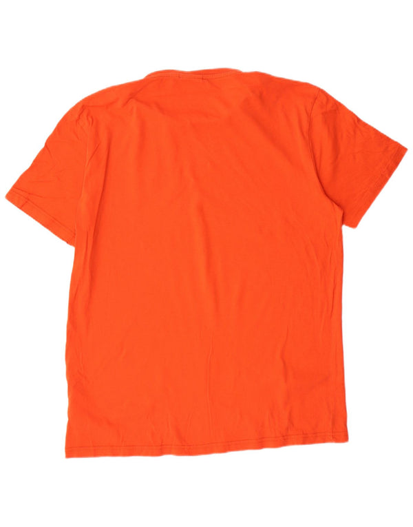 T-shirt da uomo NAPAPIJRI Top Large in cotone arancione