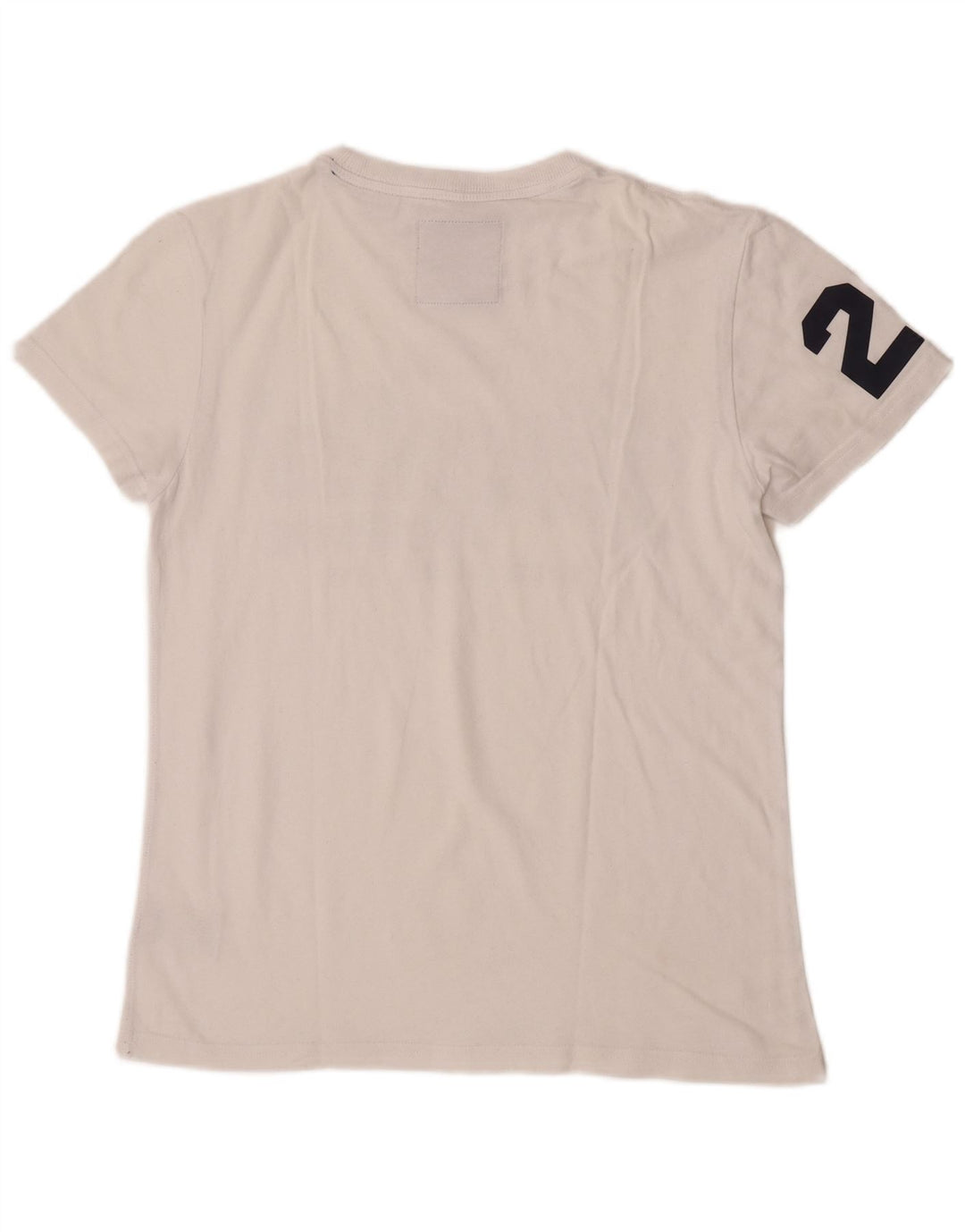 T-shirt grafica da uomo Superdry Top Small in cotone bianco