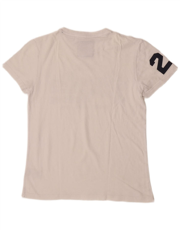 T-shirt grafica da uomo Superdry Top Small in cotone bianco