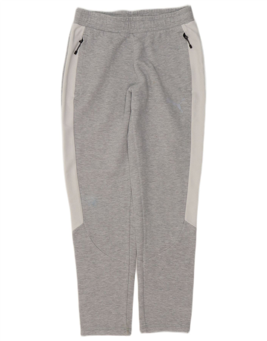 Pantaloni da tuta da uomo Puma Small in cotone color block grigio