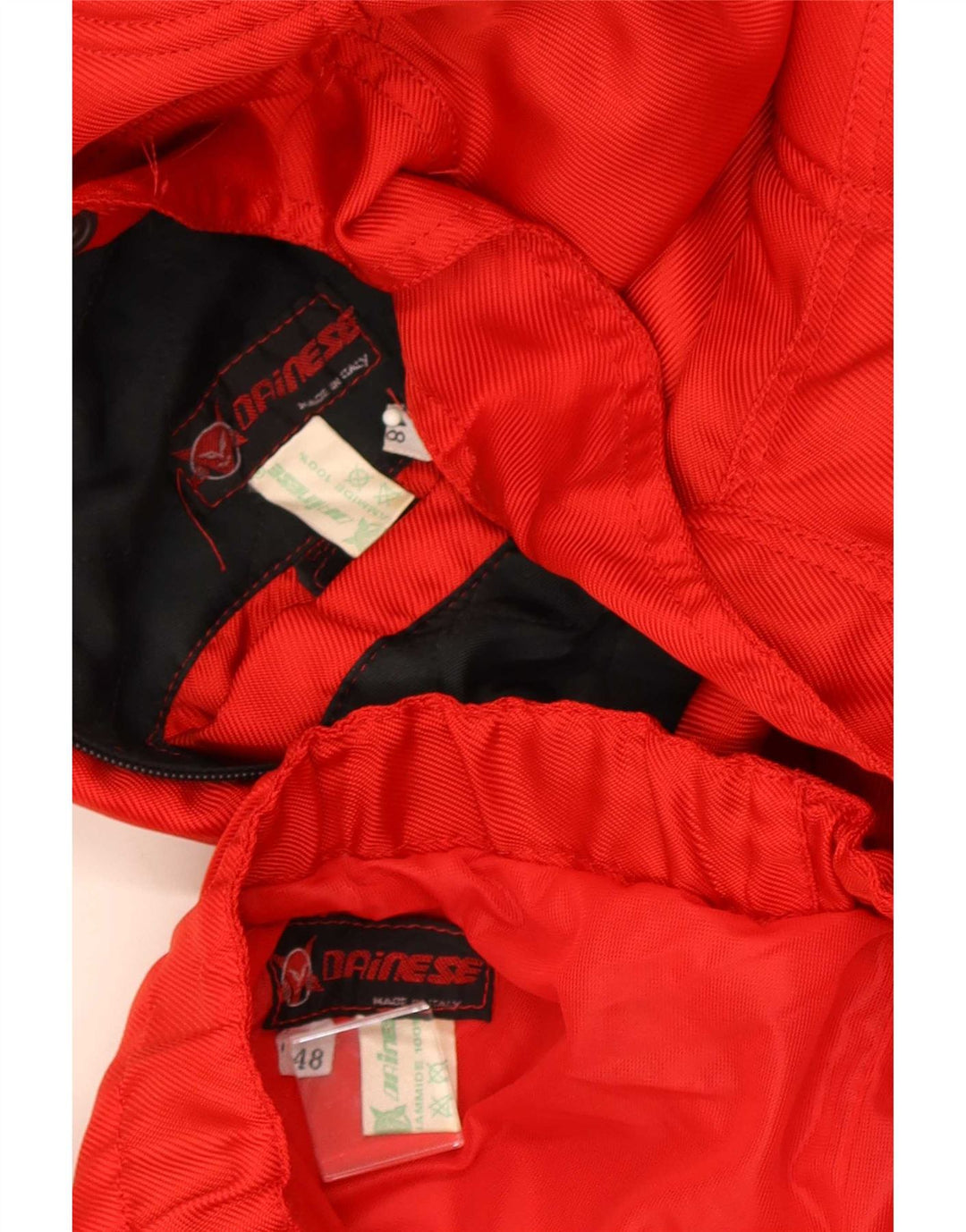 Set da 2 pezzi Dainese Motorstyle da uomo IT 48 Medium W30 L31 Rosso Poliammide