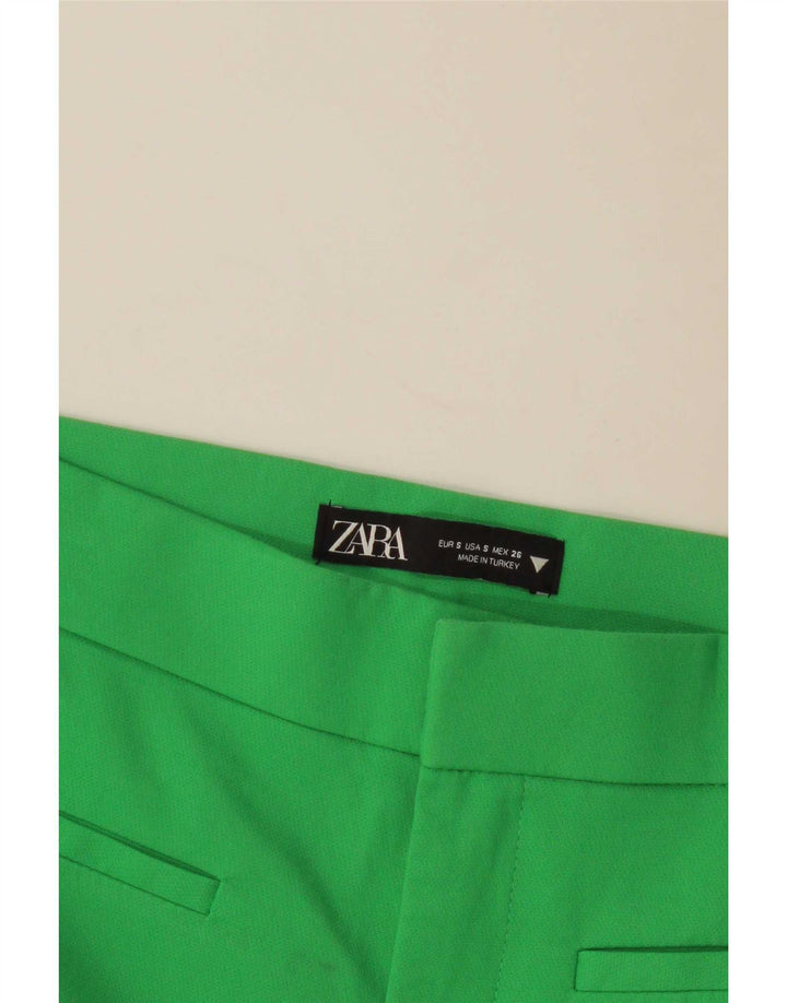 Pantaloni casual Bootcut da donna Zara piccoli W26 L27 verdi