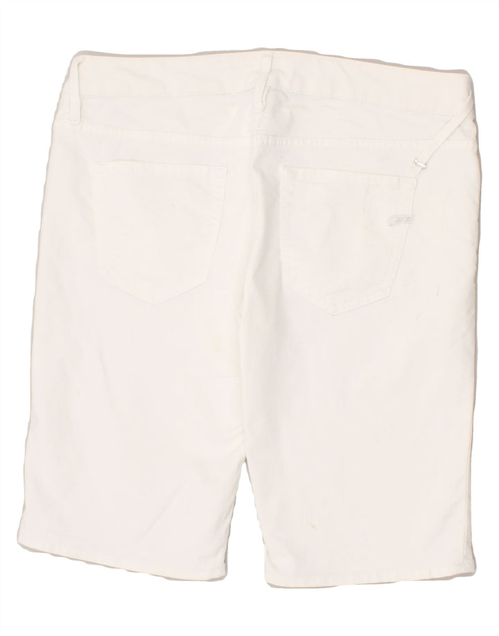 GAS Womens Casual Shorts Medium W29 White Cotton Vintage Gas and Second-Hand Gas from Messina Hembry 