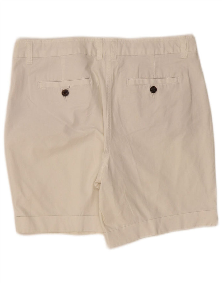 Pantaloncini chino da donna Boden UK 14 grandi W36 cotone bianco