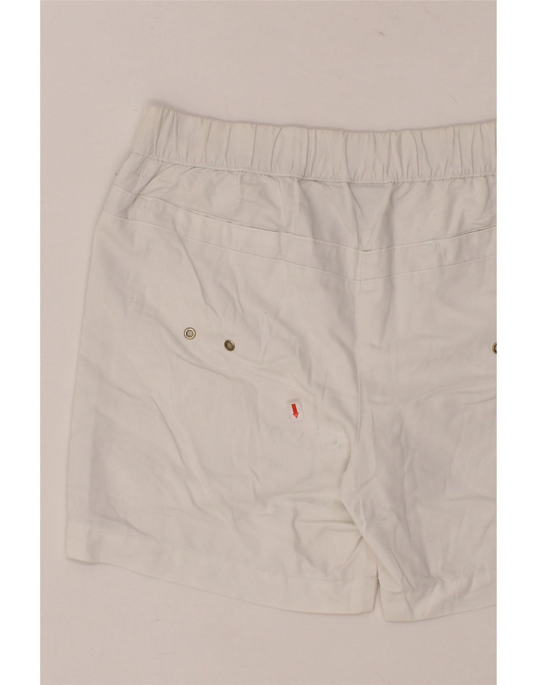 NIKE Womens Sport Shorts UK 10/12 Medium  White Cotton Vintage Nike and Second-Hand Nike from Messina Hembry 