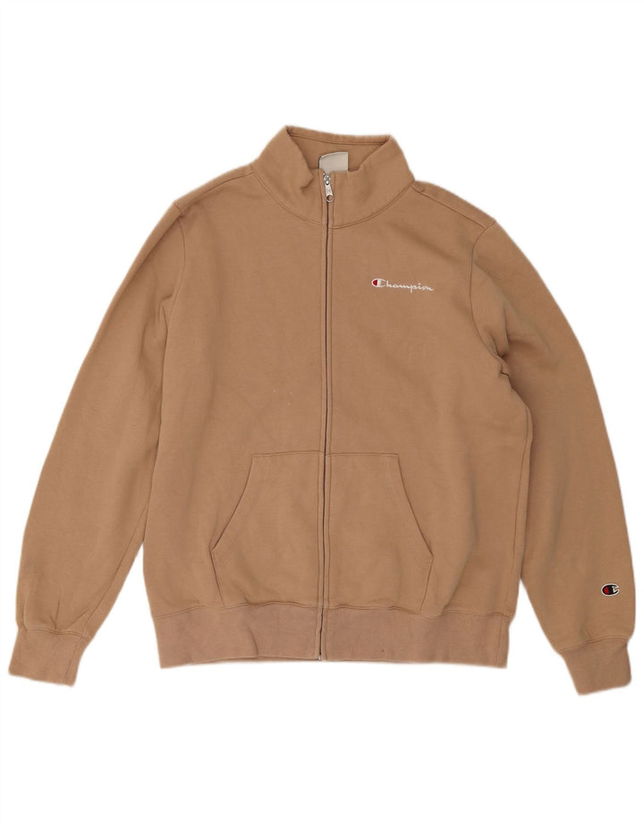 Giacca da tuta da donna Champion UK 16 grande in cotone beige