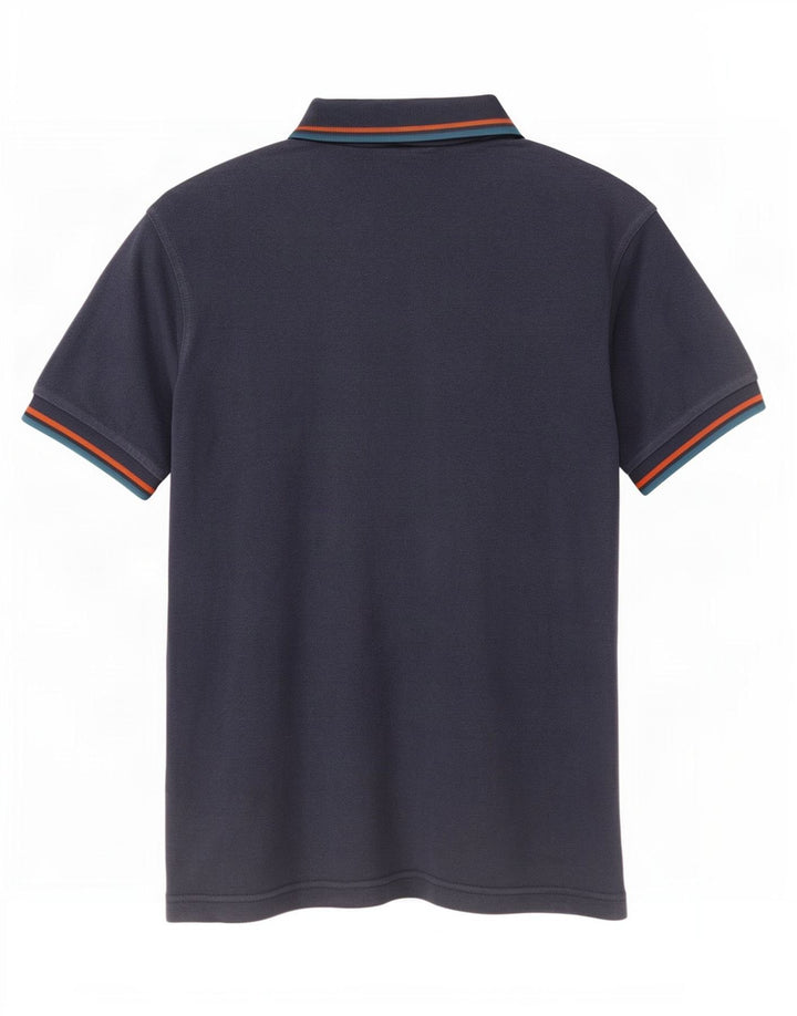 Polo da uomo Fred Perry piccola in cotone a righe blu navy