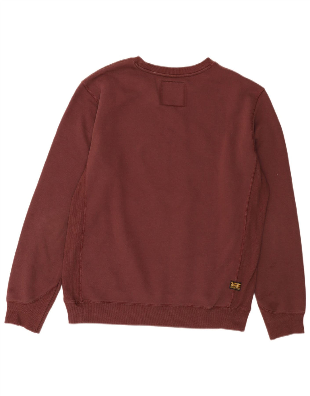 Felpa da uomo G-Star Maglione grande in cotone bordeaux