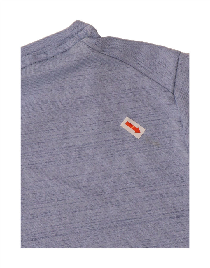 NIKE Boys T-Shirt Top 13-14 Years XL  Blue Pinstripe Polyester Vintage Nike and Second-Hand Nike from Messina Hembry 