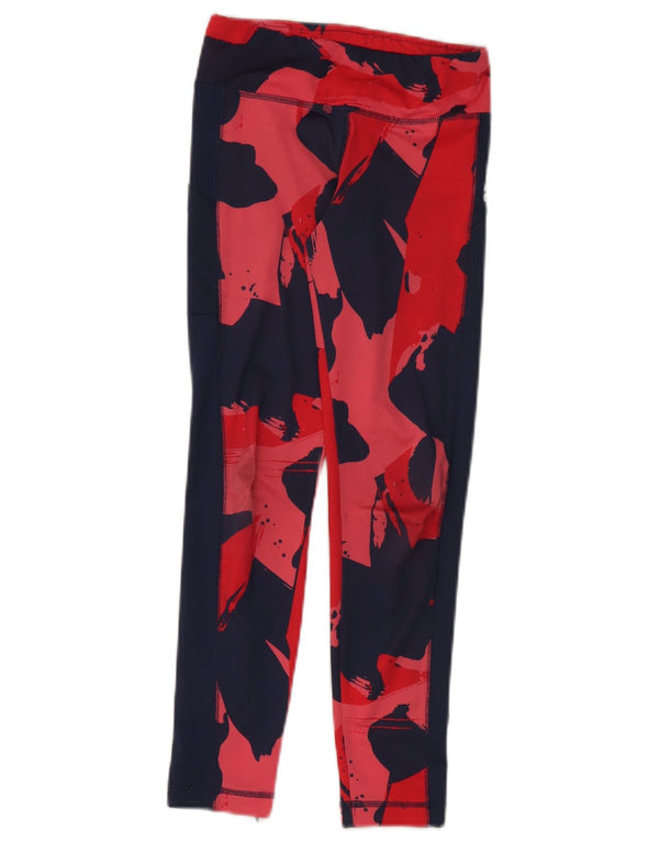Leggings Adidas Aeroready per ragazze 9-10 anni in poliestere tie dye blu navy