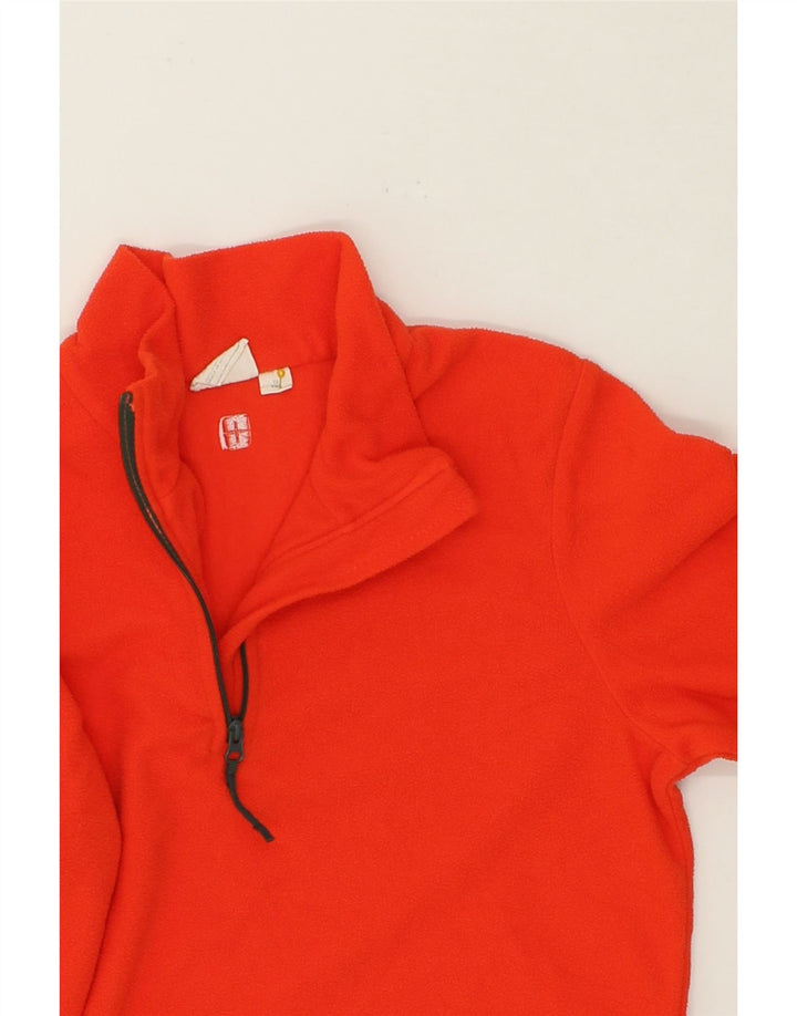 MOUNTAIN WAREHOUSE Boys Zip Neck Fleece Jumper 12-13 Years Red Polyester Vintage Mountain Warehouse and Second-Hand Mountain Warehouse from Messina Hembry 