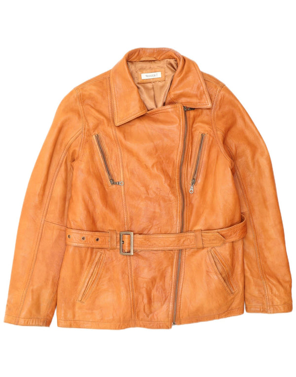 Giacca in pelle da donna Yessica UK 20 2XL Pelle marrone