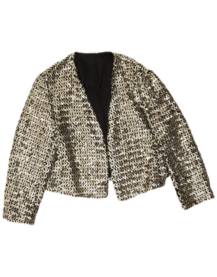 Giacca blazer con paillettes da donna Jean Claire IT 42 argento medio