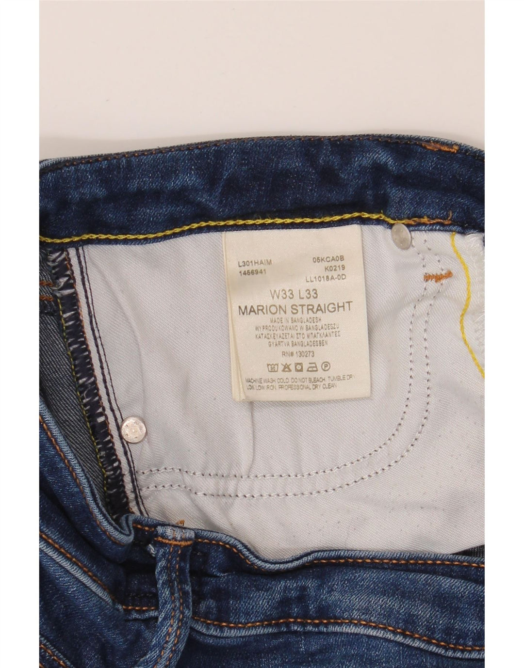 LEE Mens Marion Straight Jeans W33 L27 Blue Cotton Vintage Lee and Second-Hand Lee from Messina Hembry 