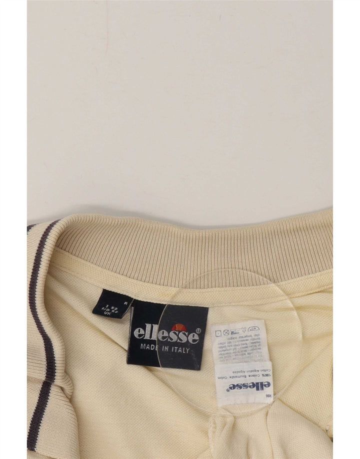 Polo da uomo Ellesse IT 52 Large in cotone bianco sporco