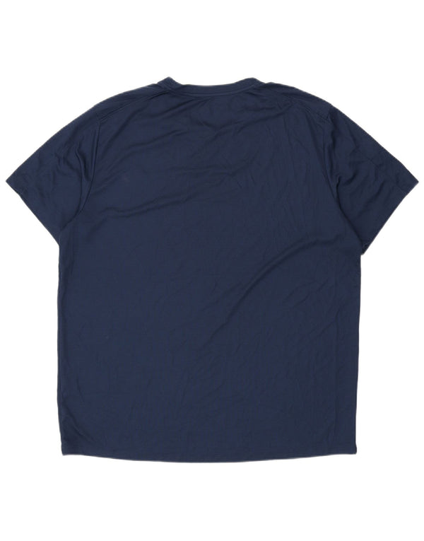 Maglietta grafica da uomo Under Armour Heat Gear Top 2XL Blu navy maculato