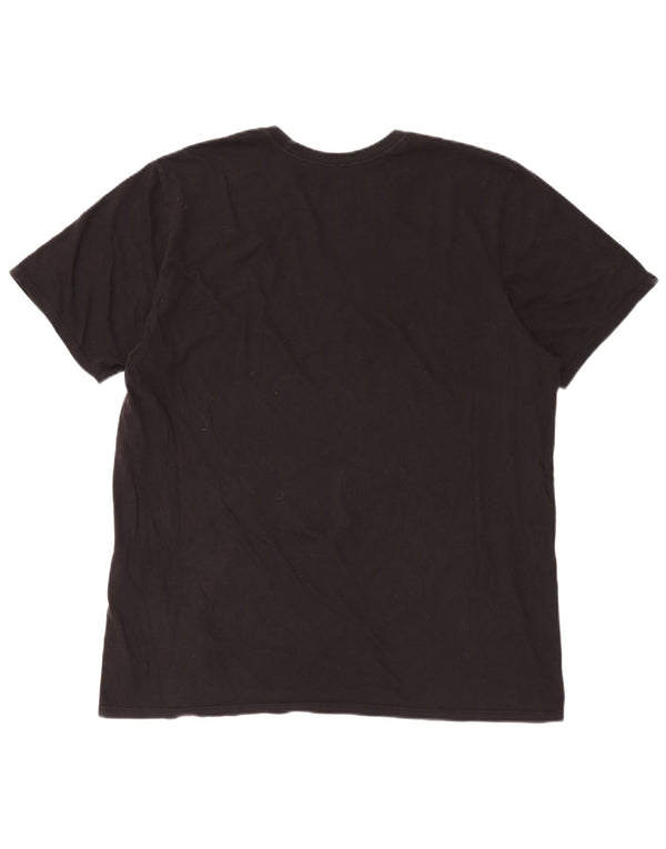 HURLEY Mens Grant Fit Graphic T-Shirt Top XL Black Cotton