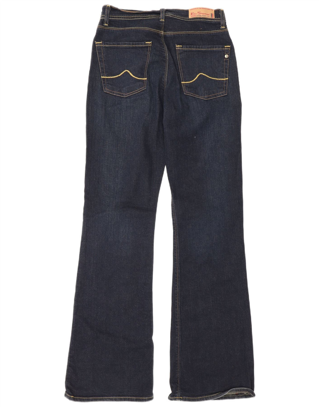 Jeans bootcut da donna Ben Sherman W28 L32 cotone blu navy