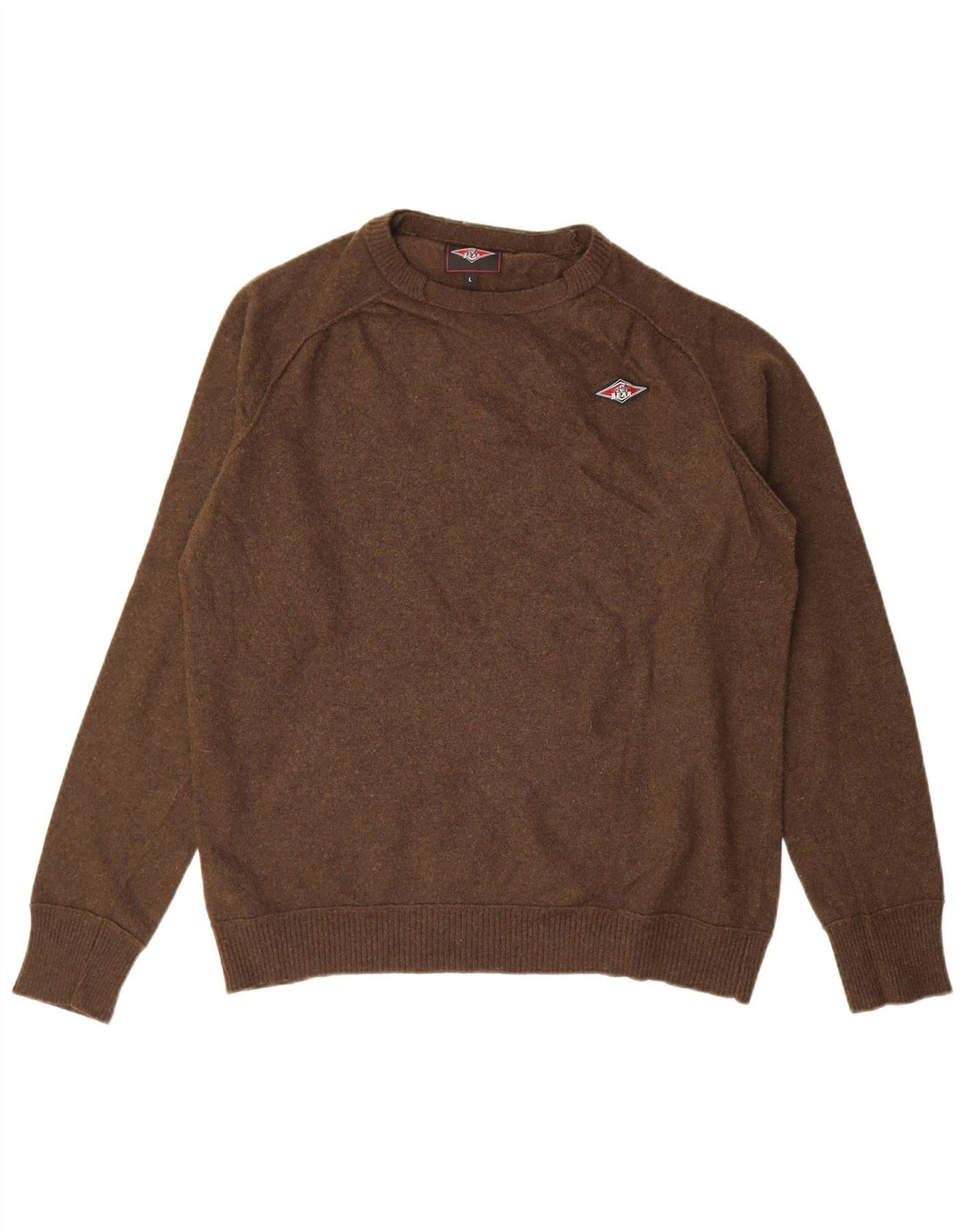 Maglione da uomo girocollo Bear Bear, grande lana marrone