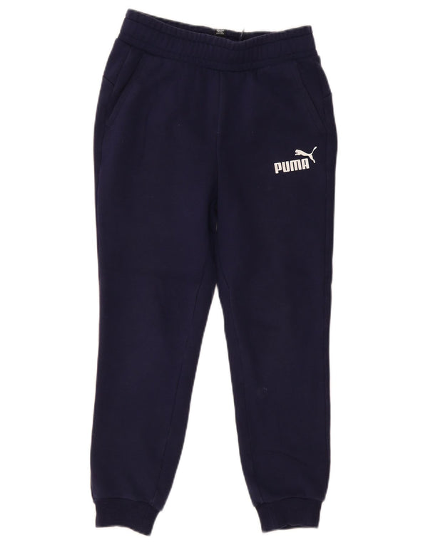 Pantaloni della tuta da ragazzo PUMA Joggers 11-12 anni in cotone blu navy