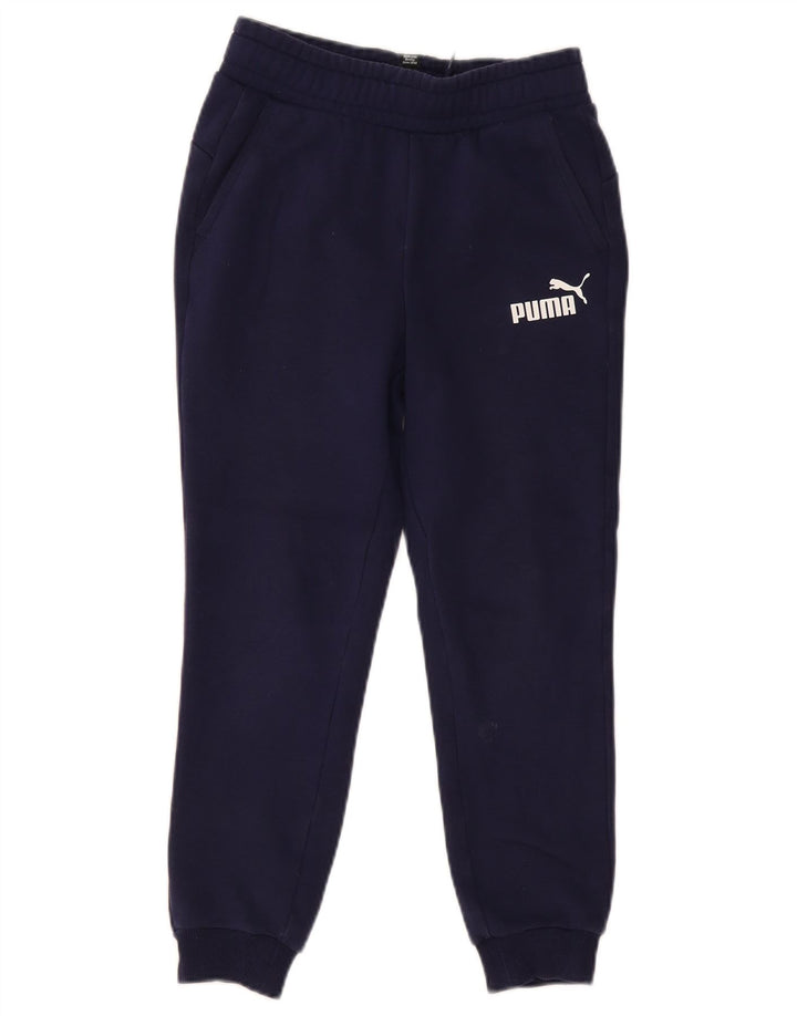 Pantaloni della tuta da ragazzo PUMA Joggers 11-12 anni in cotone blu navy