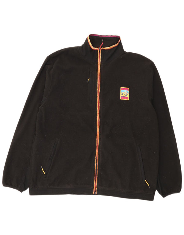 Giacca in pile da uomo Adidas UK 42 XL poliestere nero