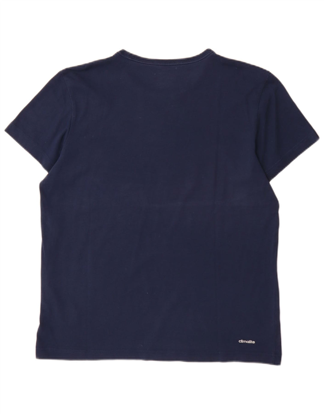 T-shirt grafica Adidas Climalite da uomo grande blu navy