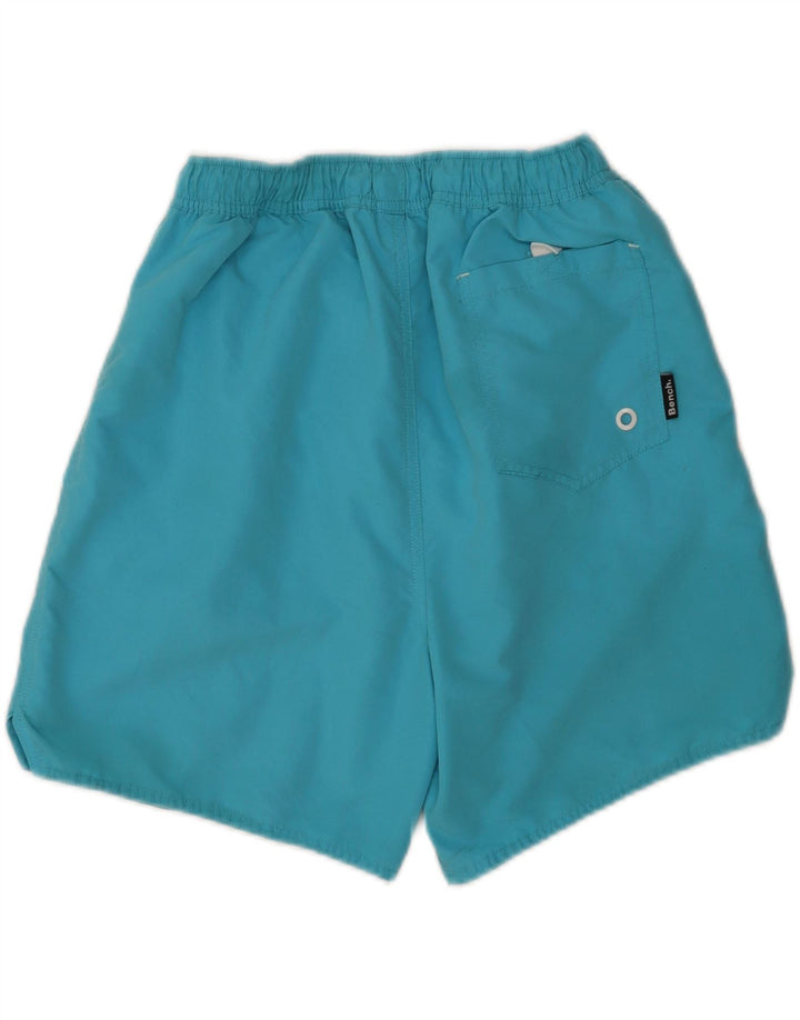 Pantaloncini da bagno grafici da uomo Bench in poliestere blu medio