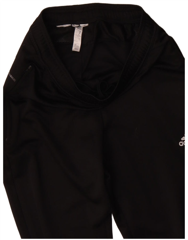 Pantaloni da tuta ADIDAS Climacool da uomo piccoli in poliestere nero