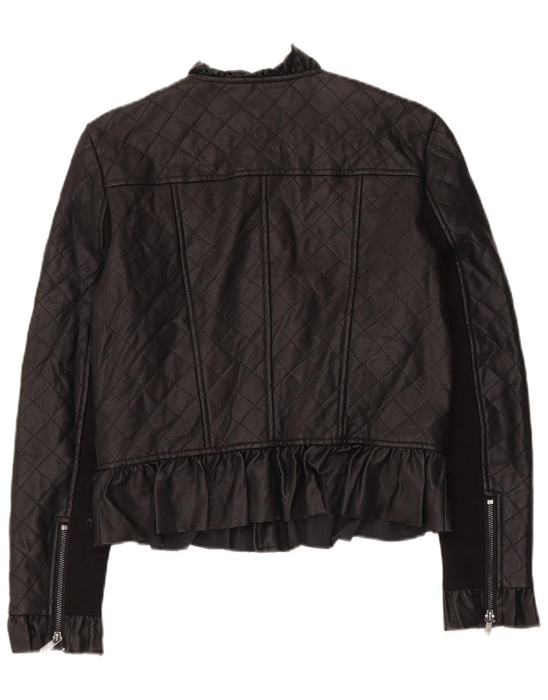 Giacca trapuntata in ecopelle da donna French Connection UK 10 piccola nera