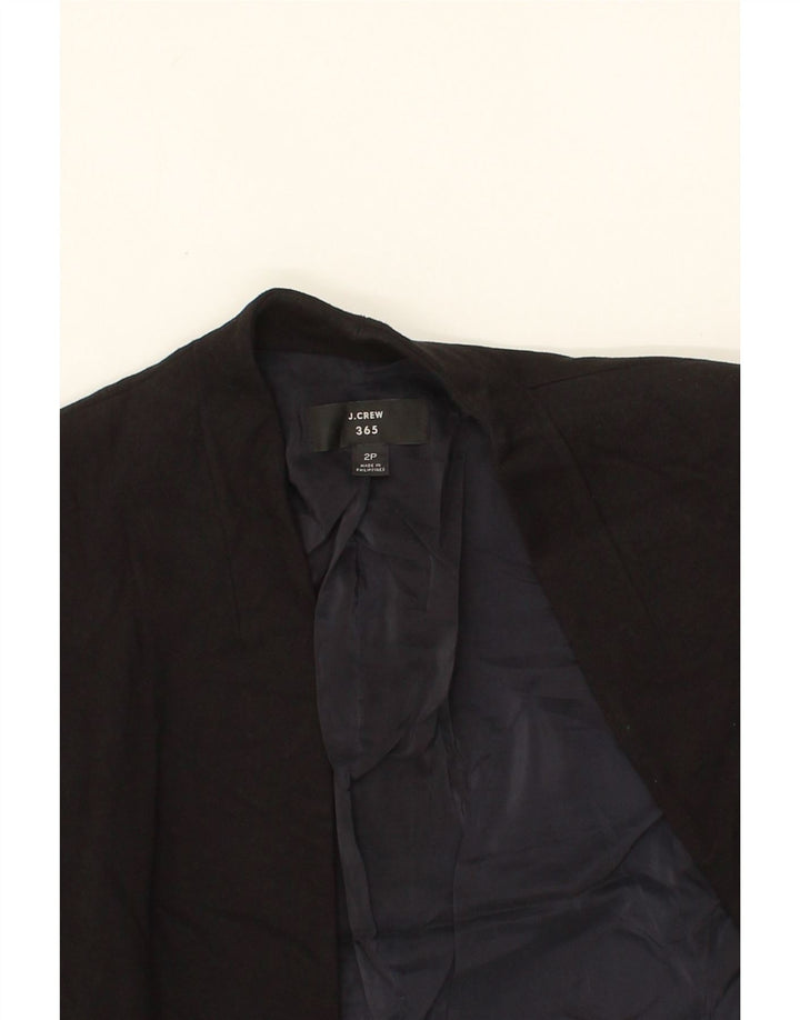 J. CREW Womens 365 Open Blazer Jacket US 2 XS Black Viscose Vintage J. Crew and Second-Hand J. Crew from Messina Hembry 